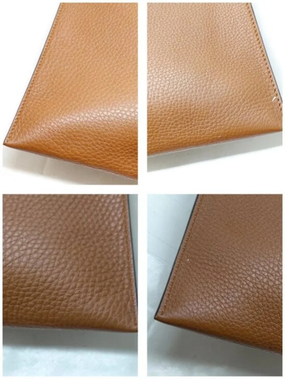 Authentic Valentino Garavani Brown Leather Shopper Tote Bag
